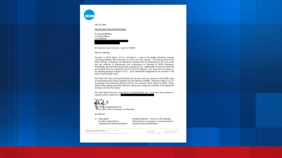 According to the NCAA, the case record was not sufficient to demonstrate Donald Hill-Eley's...