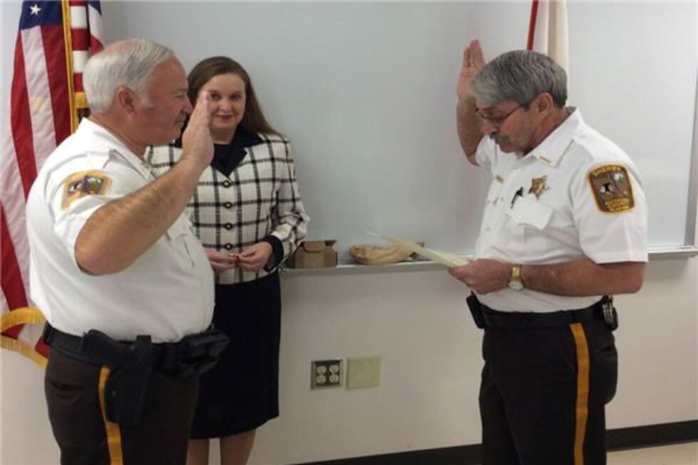 Autauga Co. Sheriff Sedinger swears in chief deputy, captain