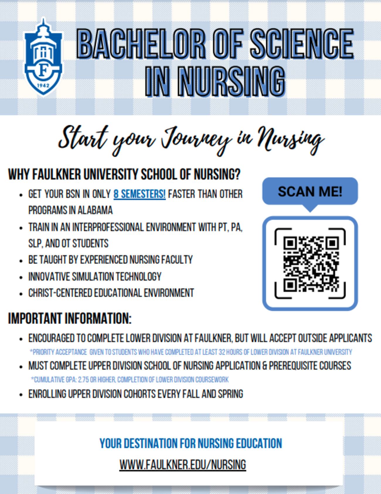 Faulkner University’s new nursing school accepting applications