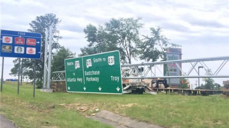 Aldot Sign ALDOT to close Taylor Road exit in Montgomery, install new sign
