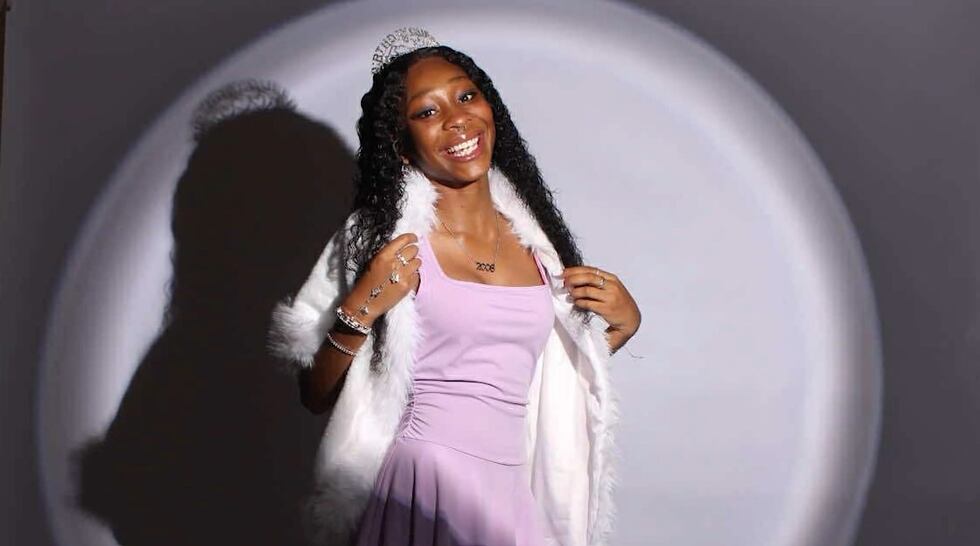 Mya Buie posed for a birthday glamour shoot ahead of her 17th birthday. The photo captured the...