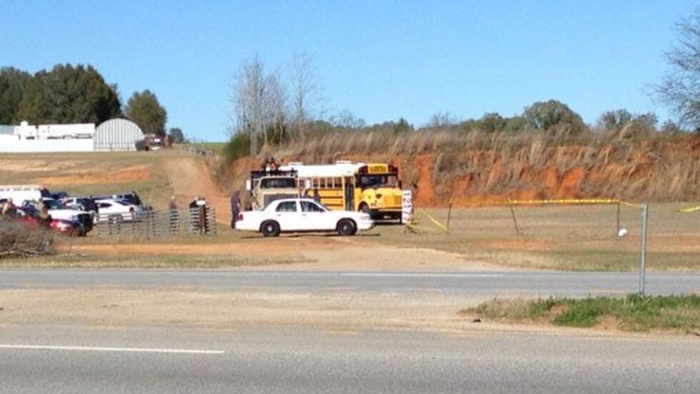 Poland's bus removed from the scene Friday, Feb. 2, 2013.