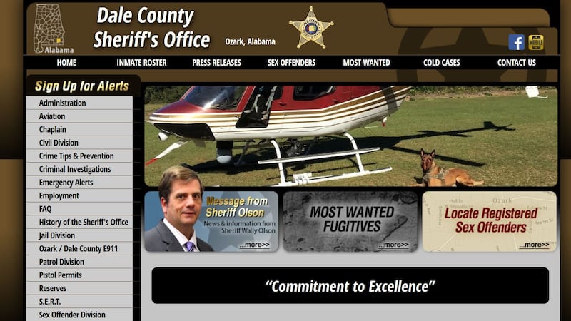 Dale County Sheriff’s Office relaunches online inmate roster