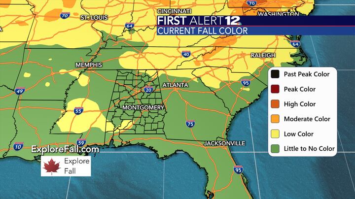 Fall Color Alabama When and where to see the best fall color in Alabama