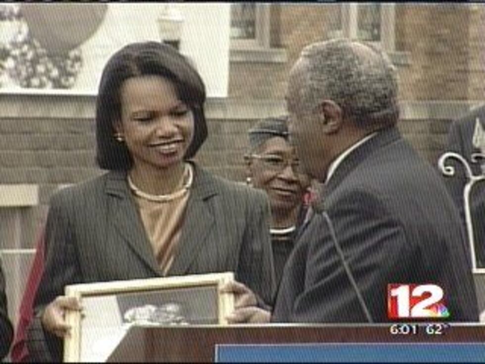 Condoleezza Rice Child Condoleezza Rice Wraps Up Visit to Alabama