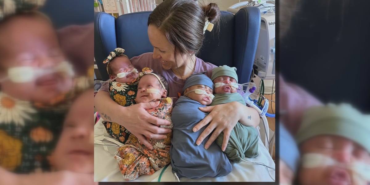 Alabama quadruplets out of NICU and home for Christmas Alabama quadruplets out of NICU and home for Christmas