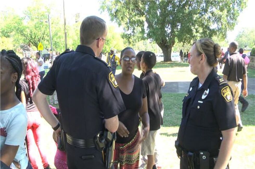 (Source: WSFA 12 News) Members of MPD attended the vigil honoring Timmons