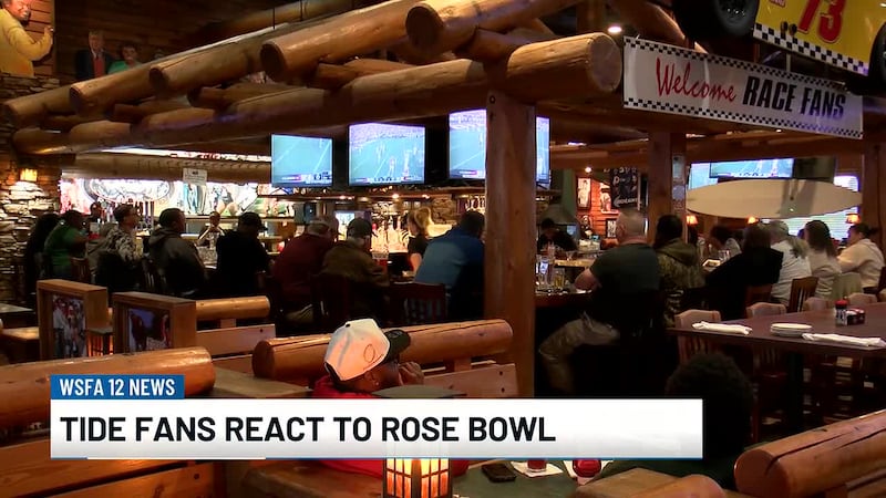 Tide fans react to Rose Bowl