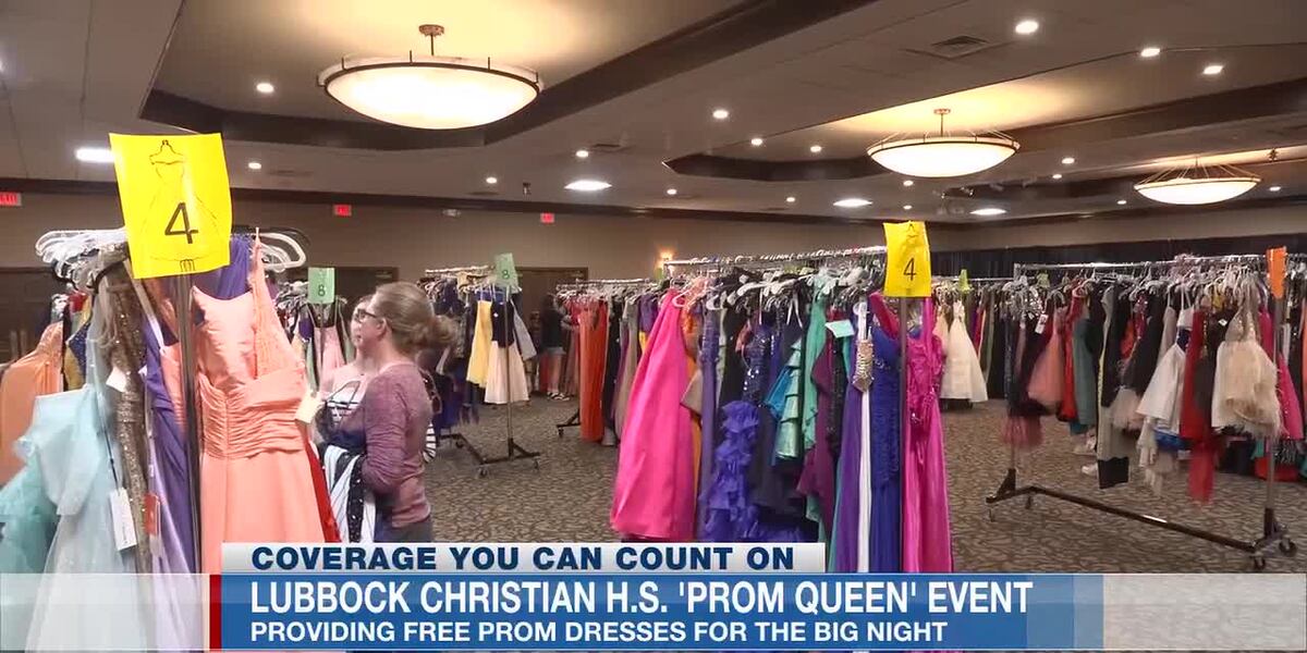 prom dresses lubbock LCHS students providing at Dream Center event Jaye Brooke's Prom & Bridal
