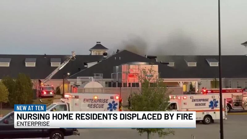 A fire at an enterprise nursing home has displaced dozens of residents.