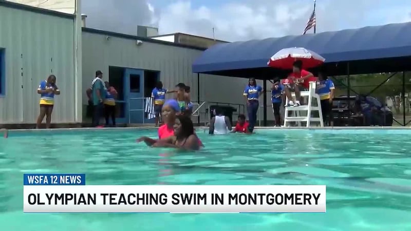 Olympian teaches swimming in Montgomery