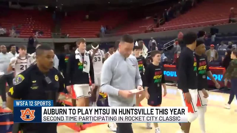 The Tigers announced that they will play Middle Tennessee State in Huntsville's Rocket City...