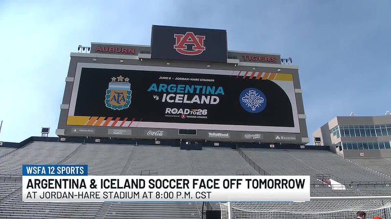 Argentina and Iceland Soccer prepare to face off at Jordan Hare Stadium