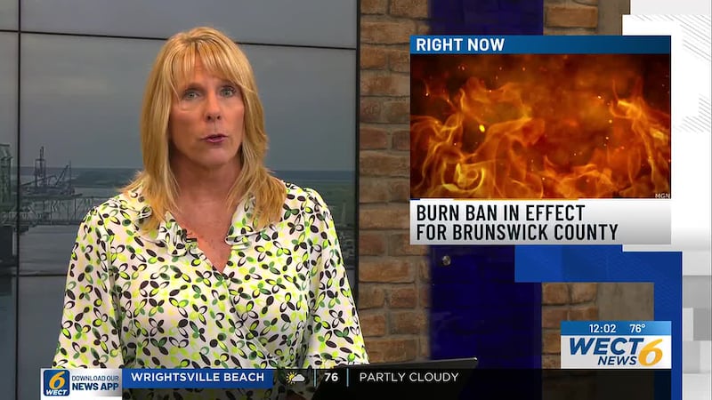 Towns and cities across southeastern North Carolina are issuing burn bans due to dry...