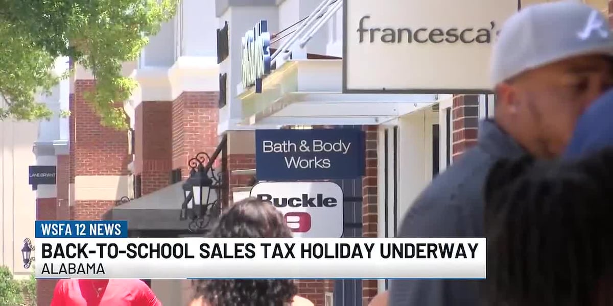 Back-to-school sales tax holiday underway