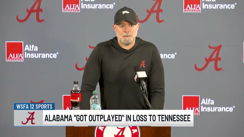 Alabama got 'outplayed' in loss to Tennessee, Grubb says