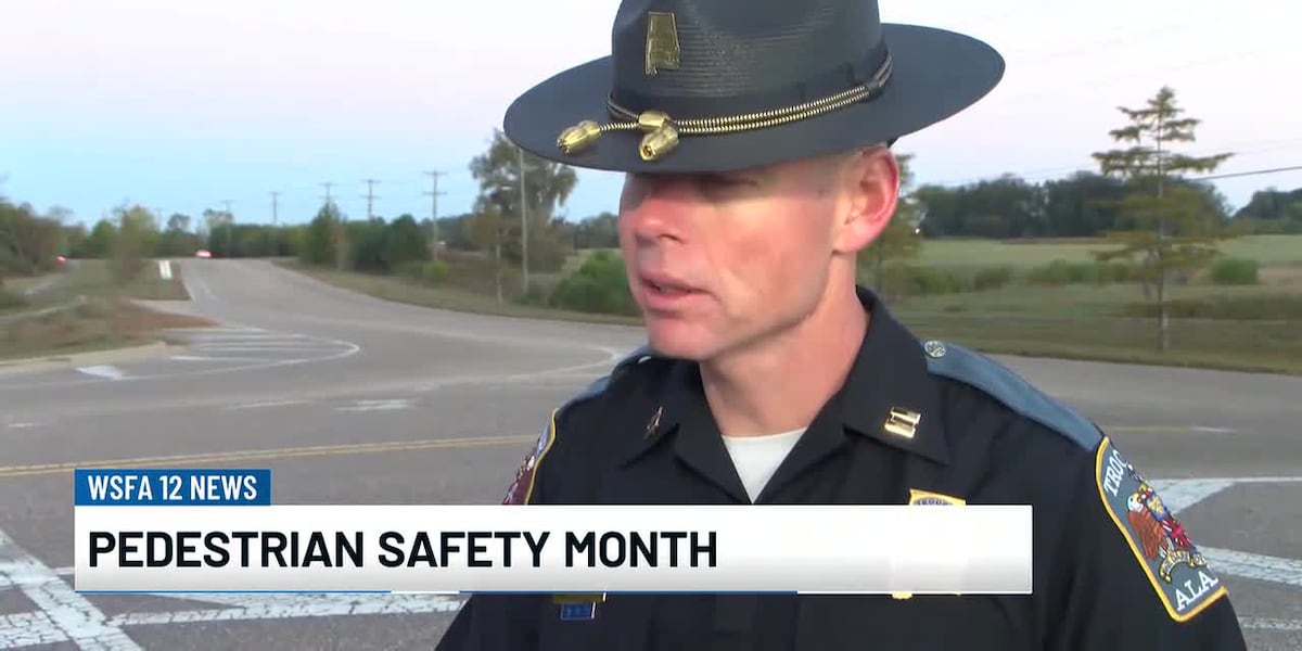 Alabama Law Enforcement Agency encourages awareness during Pedestrian Safety Month