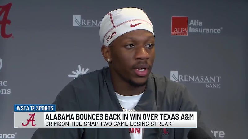 Alabama got back in the win column Saturday after taking down the Aggies at Bryant-Denny Stadium.